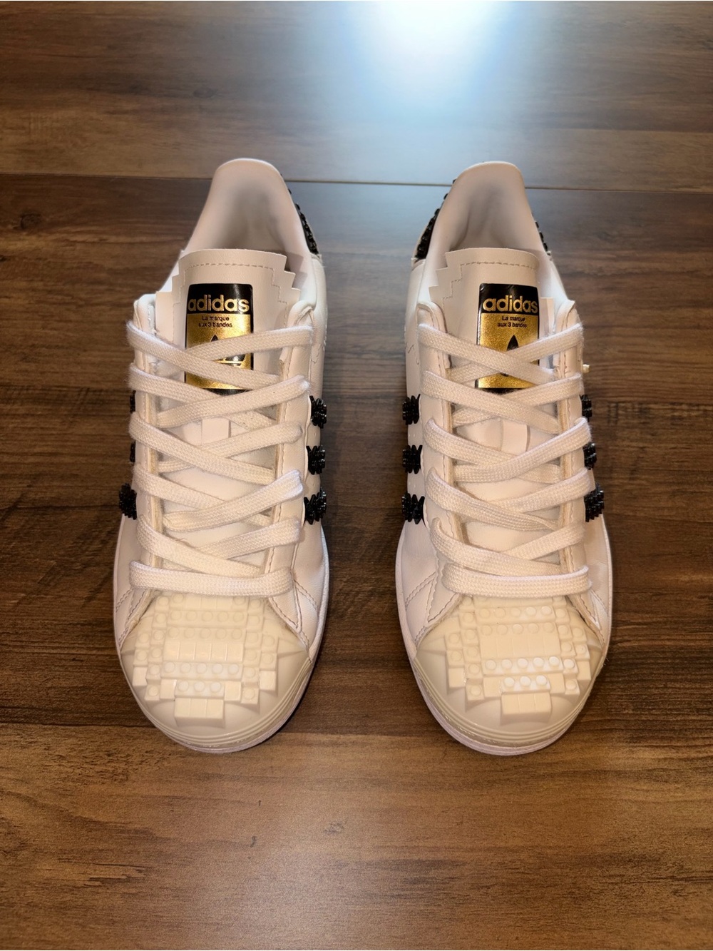adidas x LEGO Limited Edition Superstar Sneakers | White/Black | Women Size 5.5